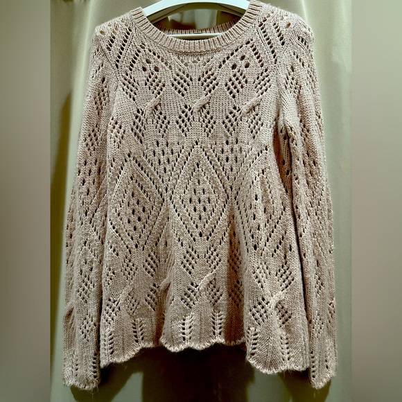 LOFT Sweaters - LOFT light pink sweater / size Med / gently used